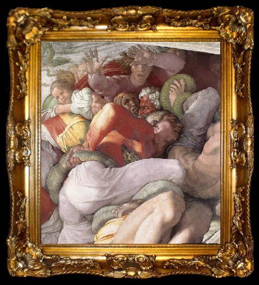 framed  Michelangelo Buonarroti The Brazen Serpent, ta009-2